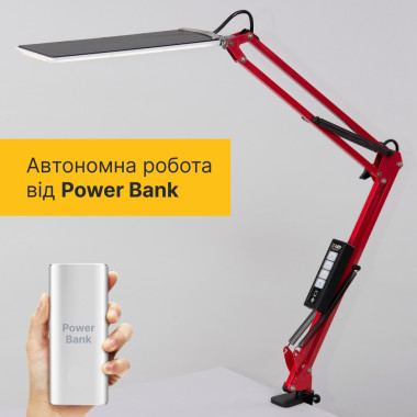 Настільна світлодіодна LED лампа із сенсорним керуванням X-LED 10Вт червона