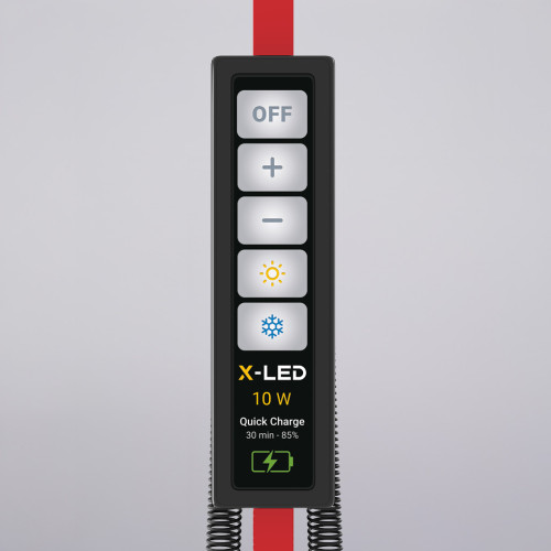 Настільна світлодіодна LED лампа із сенсорним керуванням X-LED 10Вт червона