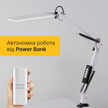 Настільна світлодіодна LED лампа із сенсорним керуванням X-LED 10Вт біла