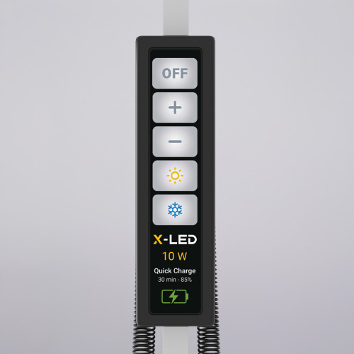 Настільна світлодіодна LED лампа із сенсорним керуванням X-LED 10Вт біла
