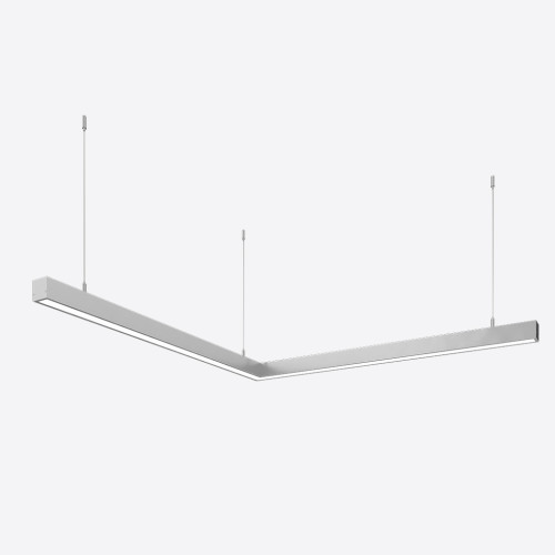 Керований кутовий світлодіодний світильник X-LED 80ВТ ral  (800*800*43) LSNA-80dc