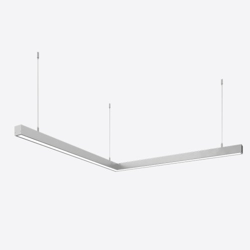 Керований кутовий світлодіодний світильник X-LED 80ВТ ral  (800*800*43) LSNA-80dc
