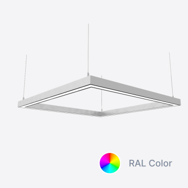 Світлодіодний світильник X-LED 80ВТ квадратний ral  (440*440*43) LSNK-80c