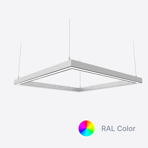 Світлодіодний світильник X-LED 80ВТ квадратний ral  (440*440*43) LSNK-80c