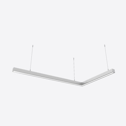 Світлодіодний світильник X-LED 80ВТ L-подібний ral  (1000*620*43) LSNL-80c