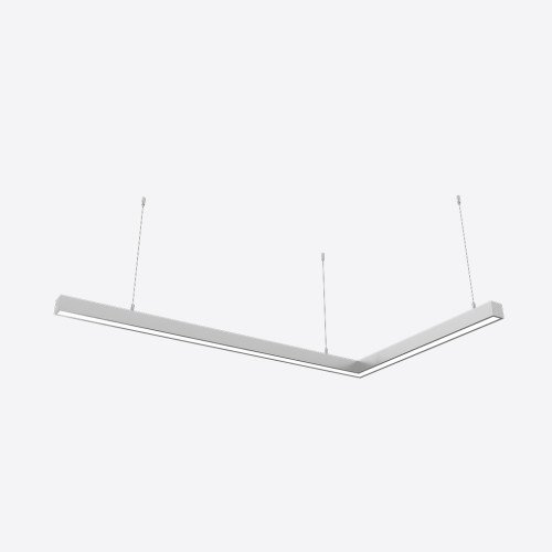 Світлодіодний світильник X-LED 80ВТ L-подібний ral  (1000*620*43) LSNL-80c