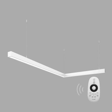 Керований світлодіодний світильник X-LED 80ВТ L-подібний білий (1000*620*43) LSNL-80dw