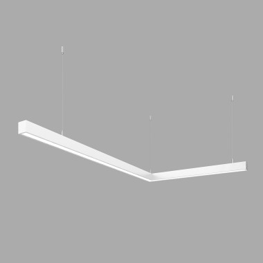 Світлодіодний світильник X-LED 80ВТ L-подібний білий (1000*620*43) LSNL-80w