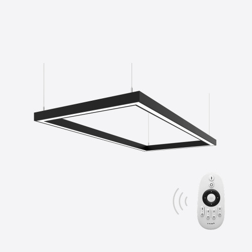 Димуємий світлодіодний світильник X-LED 120ВТ прямокутник чорний (840*440*43) LSNP-120db