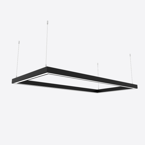 Світлодіодний світильник X-LED 120ВТ прямокутник чорний (840*440*43) LSNP-120b