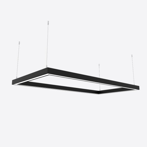 Світлодіодний світильник X-LED 120ВТ прямокутник чорний (840*440*43) LSNP-120b