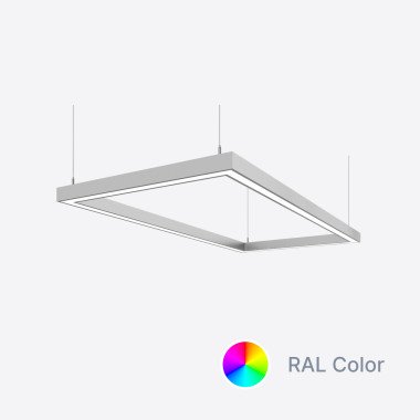 Світлодіодний світильник X-LED 120ВТ прямокутник ral (840*440*43) LSNP-120c