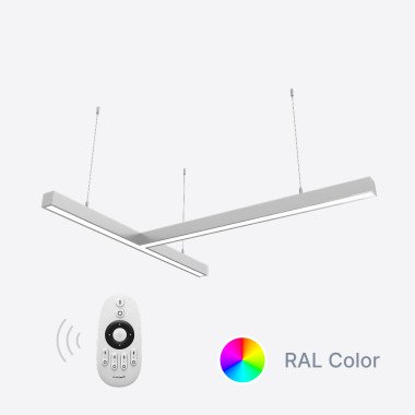 Керований світлодіодний світильник X-LED 80ВТ Т-подібний ral (840*815*43) LSNT-80dc