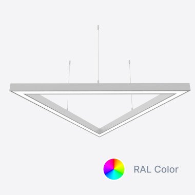 Світлодіодний світильник X-LED 120Вт Трикутник ral (3x880) LSNTri-120c
