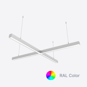Світлодіодний світильник X-LED 80ВТ x-подібний (хрест) ral  (855*855*43) LSNKr-80c