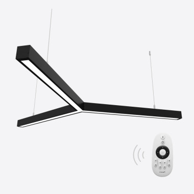 Керований світлодіодний світильник X-LED 90ВТ Y-подібний чорний (Ø1230) LSNY-90db