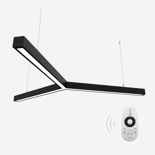 Керований світлодіодний світильник X-LED 90ВТ Y-подібний чорний (Ø1230) LSNY-90db