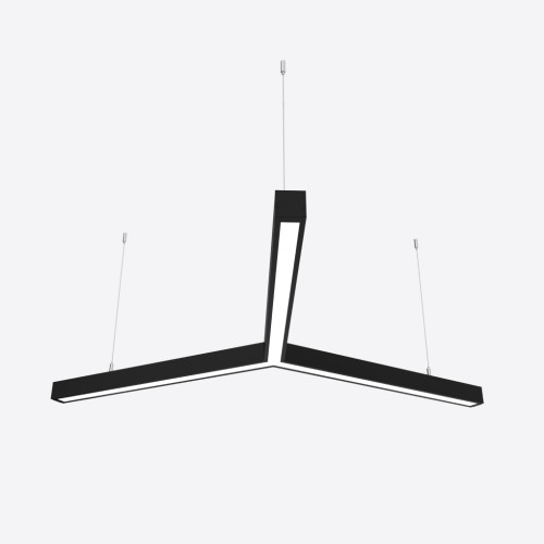Керований світлодіодний світильник X-LED 90ВТ Y-подібний чорний (Ø1230) LSNY-90db