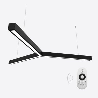 Керований світлодіодний світильник X-LED 90ВТ Y-подібний чорний (Ø1230) LSNY-90db