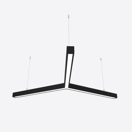 Керований світлодіодний світильник X-LED 90ВТ Y-подібний чорний (Ø1230) LSNY-90db