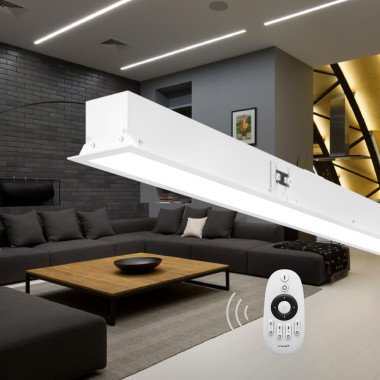 Вбудований димуємий лінійний світильник X-LED 50ВТ білий (985*42*45) VLS-50dw