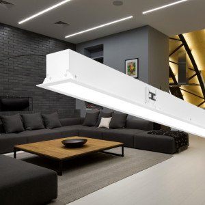 Вбудований лінійний світлодіодний світильник X-LED 50ВТ білий (985*42*45) VLS-50w